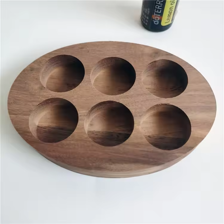 Customized wooden essential oil stand display stand
