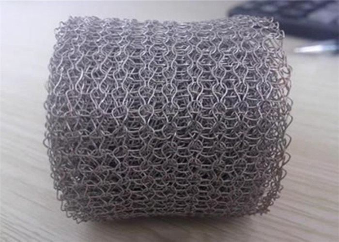 Stainless Steel Knitted Wire Mesh 0.08mm - 0.5 mm Dia OEM Kettle Filter Screen