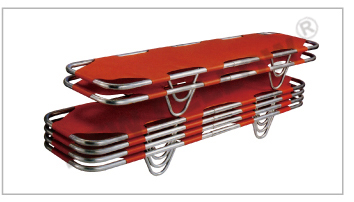 High Strength Stainless Steel + PVC Fabric Patient Transport Stretcher CE / FDA