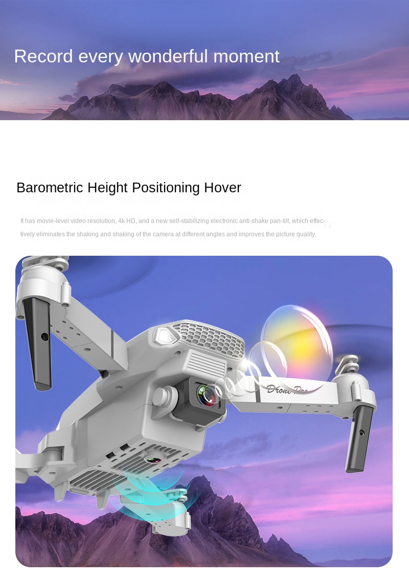 Factory Direct Sales E88 Pro E99 Foldable Long Endurance Fpv Drone With Camera Remote Control UAV Beginner Drone
