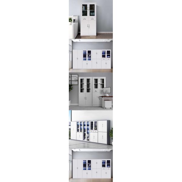 Glass Door 0.160 CBM 45kgs Capacity Metal Filing Cupboard