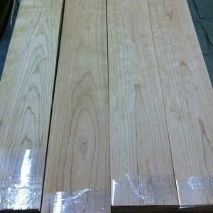 Quality Quarter Cut Cherry Wood Floor Veneer Sheets Fine Straight Crown Grain wholesale
