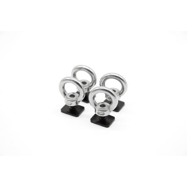 Universal Black Stainless Steel Eye Bolt Eye Nut For 4x4 Luggage Roof Rack