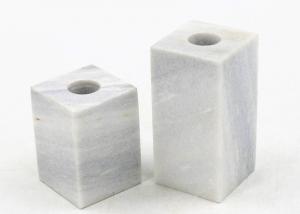 China 100% Natural marble 5x5x7cm Stone Candle Holders on sale
