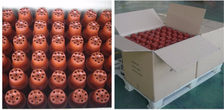 cotton flower pp plastic round seedling flower pot