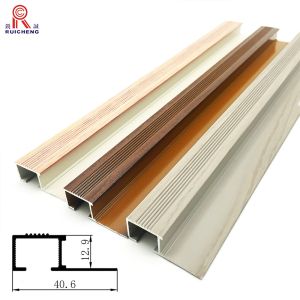 Solid Laminate Flooring Aluminium Bullnose Stair Nosing Staircase Protection
