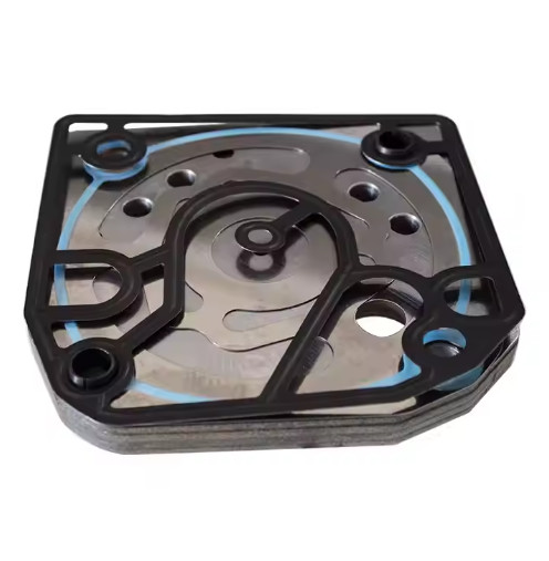 TRUCK SPARE PART AIR COMPRESSOR CYLINDER HEAD VALVE ASSEMBLY WITH GASKET A1100320650