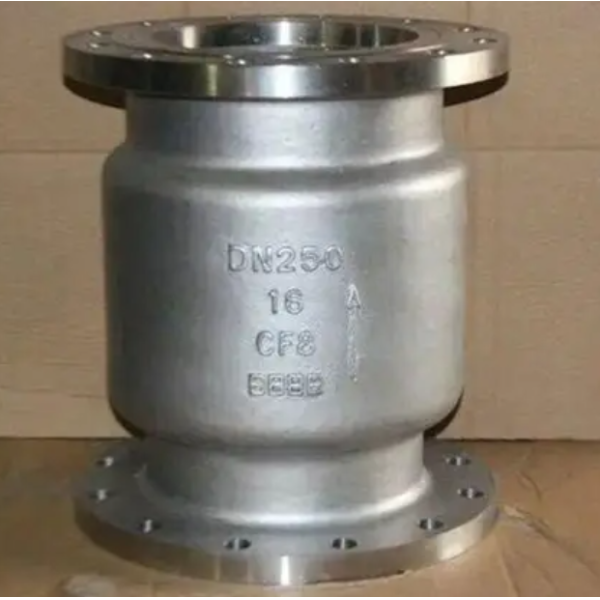 CF8 Stainless Steel Vertical Lift Check Valve PN16 Flanged Non Return Valve DN25-DN200 for Steam Water Oil Chemical Pipeline