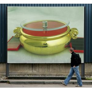 Quality 2012 NEW gold lucky Solar rotary display stand wholesale