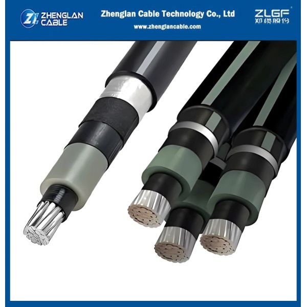 Medium Voltage Cables NFC 33-226 Single core cable AL/XLPE/PE for Overhead Insulated Cable