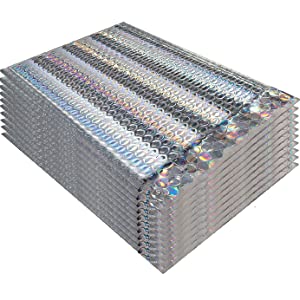 Metallic Holographic Bubble Mailers Bubble Lined Padded Envelopes Silver Cushion Envelopes Peal And Seal