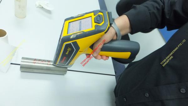 XRF equipment is used to inspect the Titanium metal grades in our supplies