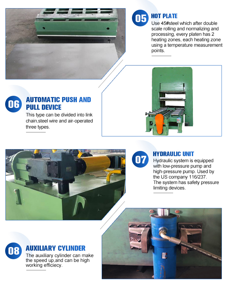 Consistent Conveyor Belt Vulcanization with 45kW Rubber Sheeting Vulcanizing Press