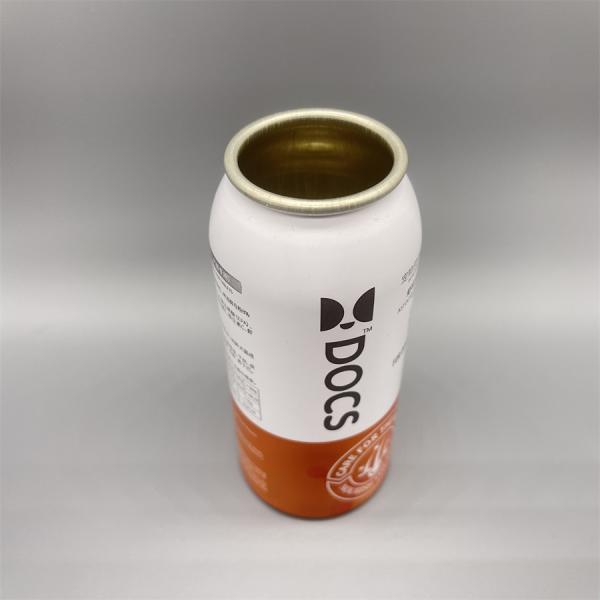 Various sizes of aluminum aerosol canisters