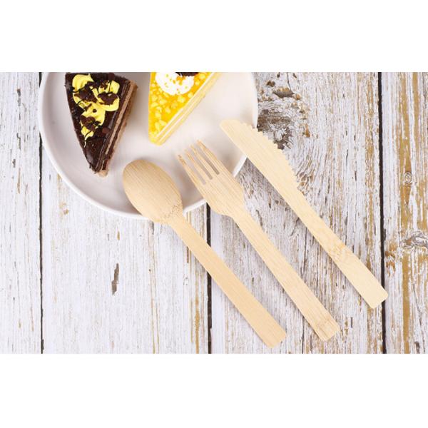 100 Nature Disposable Bamboo Wooden Cutlery Bulk Fork 17CM