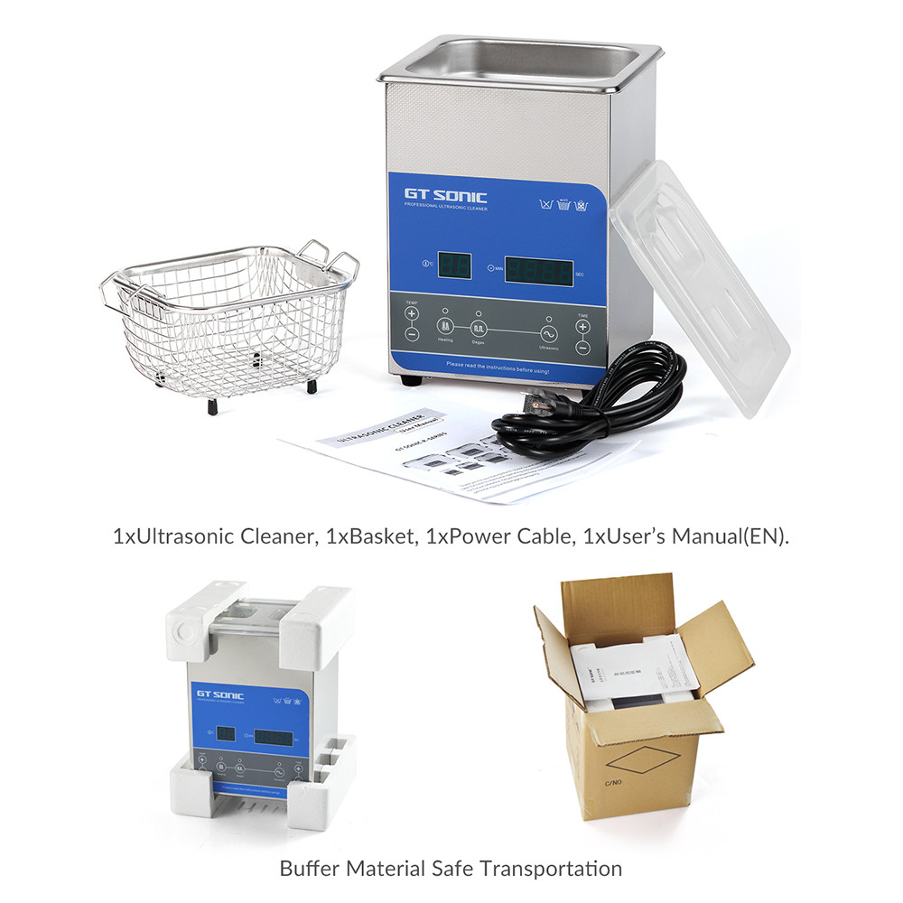 2L To 27L Jewelry Ultrasonic Cleaner 40kHz Power Adjustable With Basket
