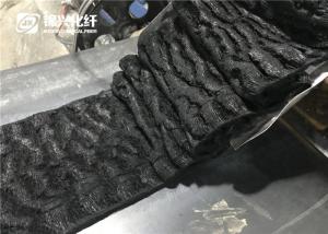 China Polyamide Nylon Staple Fiber Dope Dyed Black Color Crimped Fiber on sale