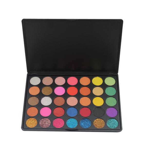 OEM Eye Makeup Eyeshadow , 35 Multi Colorful Eyeshadow Palette Private Label