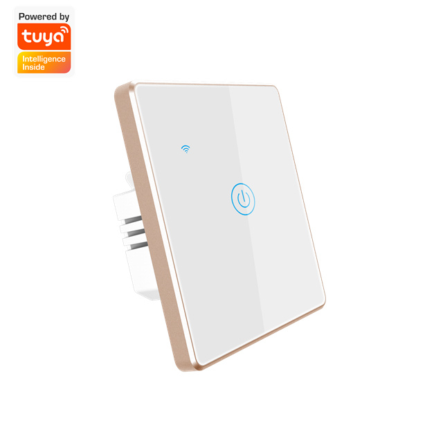 Factory Outlet Tuya Smart WIFI Wall Switch Remote Control 1 Gang Light Switch App&Voice Control Supported