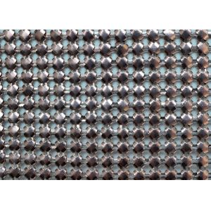 Quality SGS Chainmail Metal Mesh Curtain Silver Sequin Cloth Material Plain Woven wholesale