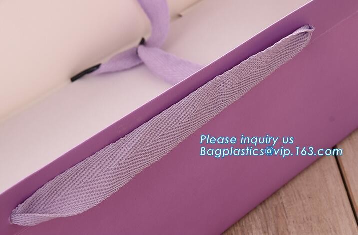 OEM Ribbon Satin Handle Carrier Bag With Custom Logo Printed Paper Bag For Flowers,Custom Flower Vase Planpot Black Pape