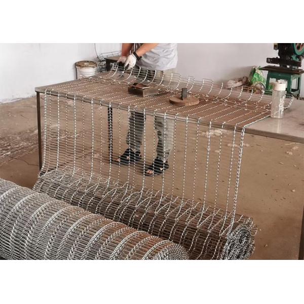 Long Life Metal Flat Flex Conveyor Belt For Electronic Component Conveying