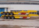 CIMC 3 axle low bed platform trailer 2 axles low bed trailer for 30-90ton heavy