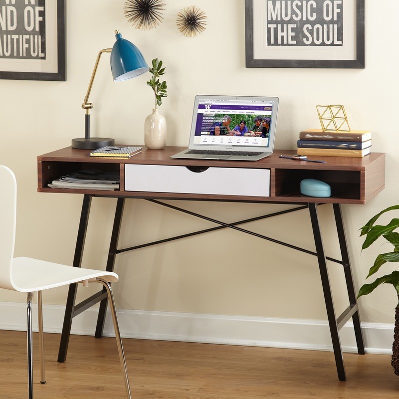 MDF Wood Top Office Computer Desk Table With Drawers