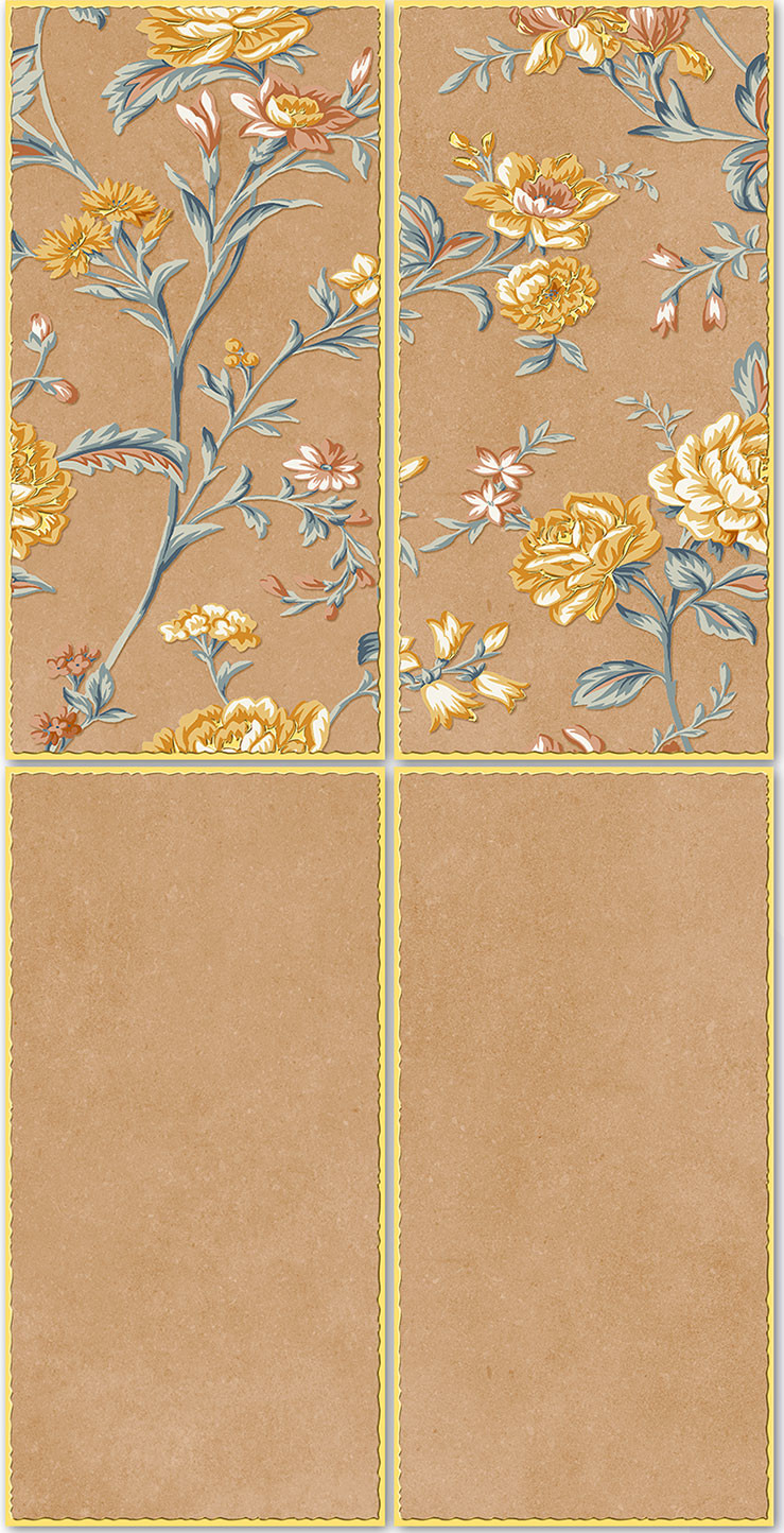 Grade AAA Non-Slip 30x60cm Mirror Surface Ceramic Wall Tile For Restaurant Brown