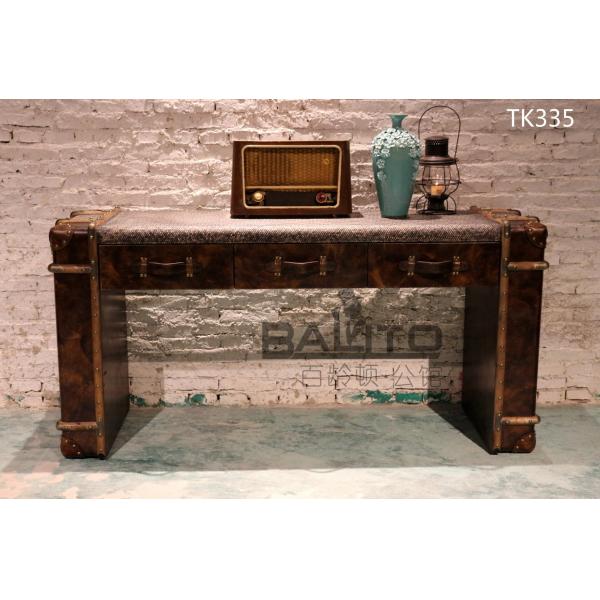 classical old style antique fabric STUDY desk furniture