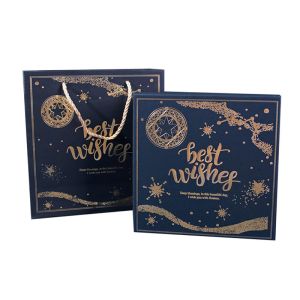 Quality Luxury Design Blue Carton Corrugated Gift Box Garment Clothing Packaging Box wholesale