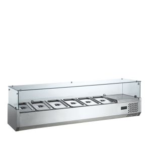 Quality Glass Top Salad Bar Counter Display Used wholesale