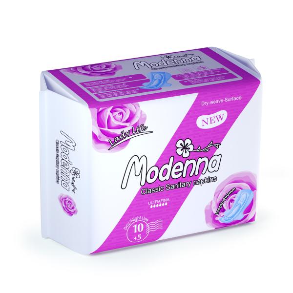 Quality Overnight Sanitary Towel Pads Disposable Women Cotton Surface With Wings wholesale