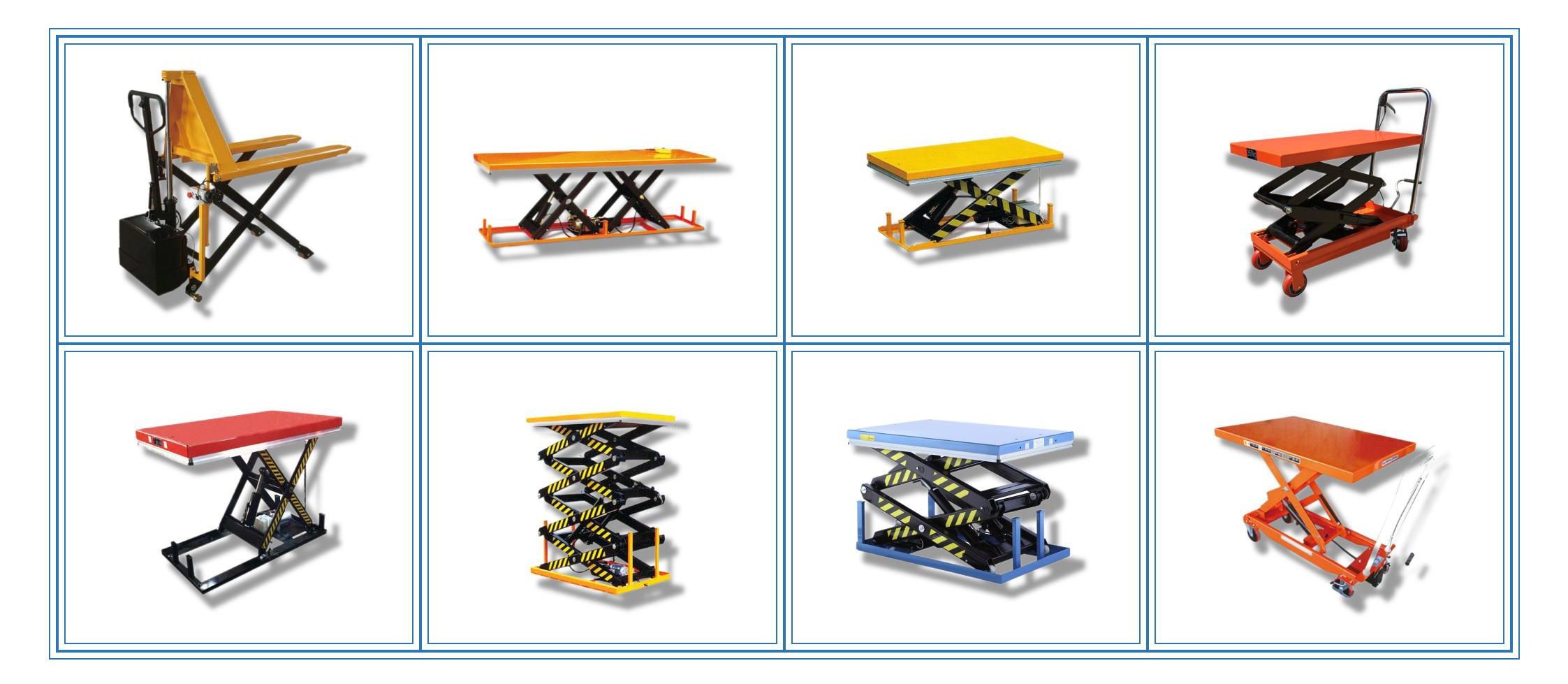 Single Scissor Pallet Truck Manual 1000kg Lifting Height 800mm