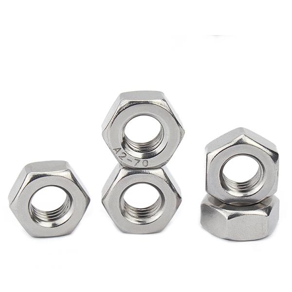 DIN934 Metric Hex Nuts Carbon Steel Stainless Steel SS304 316 Control 100% Inspection