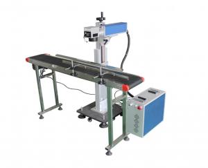 China Marking Code Flying Fiber Laser Marking Machine / Industrial Inkjet Printer on sale