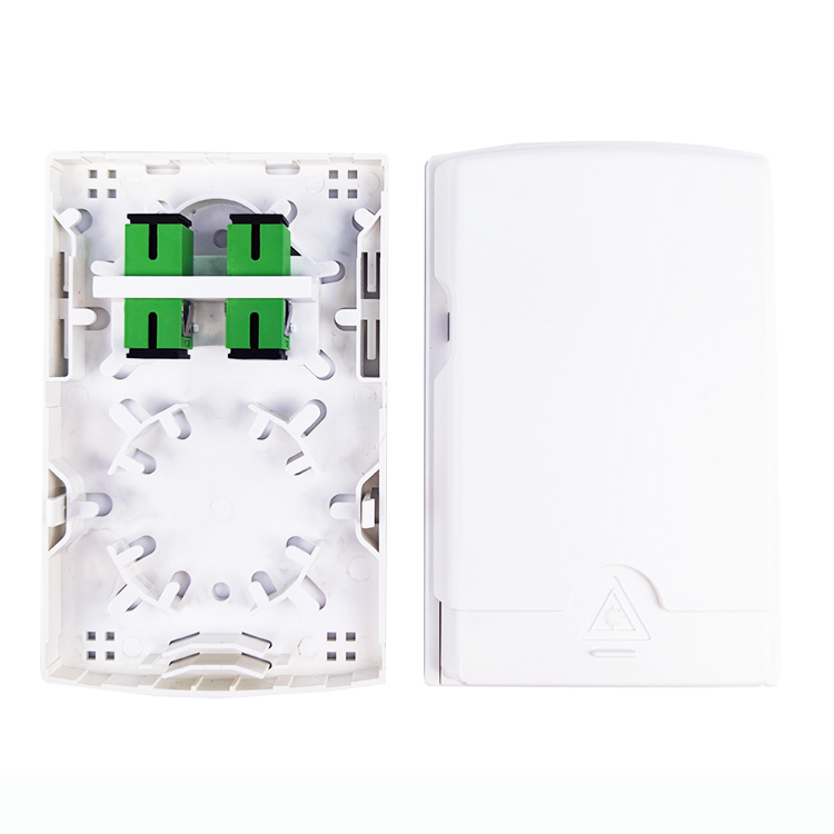 2 Cores Plastic Fiber Optic Faceplate Socket Panel for Seamless FTTH Integration