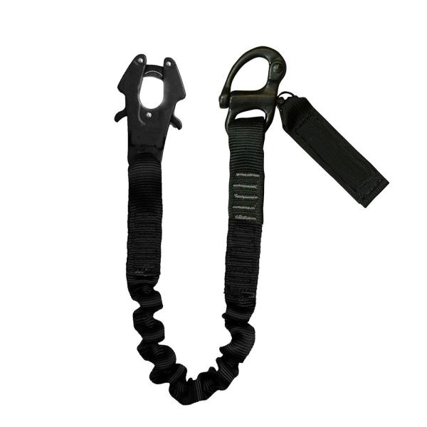 Black Stainless Steel Fixed Eye Snap Shackle for Paracord Bracelet