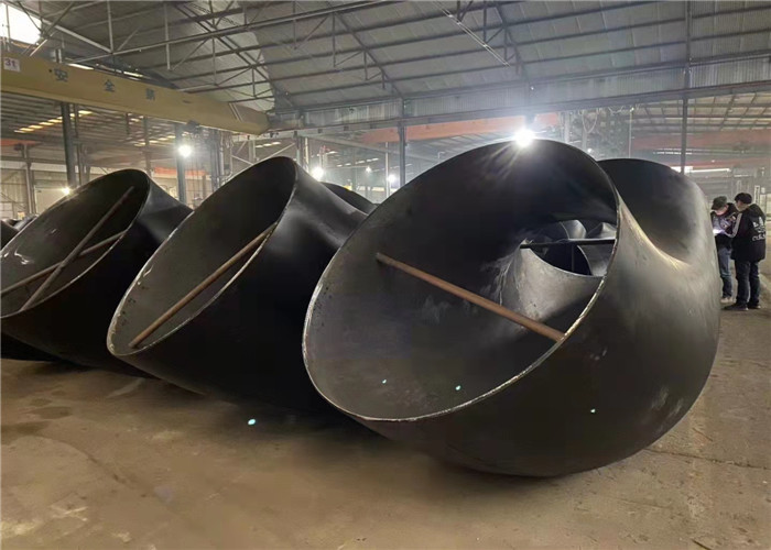Carbon Steel Elbow Carbon Steel Seamless Butted Welding Large Sizes 24"---48" 90D LR Elbow Bevelend Black Painting