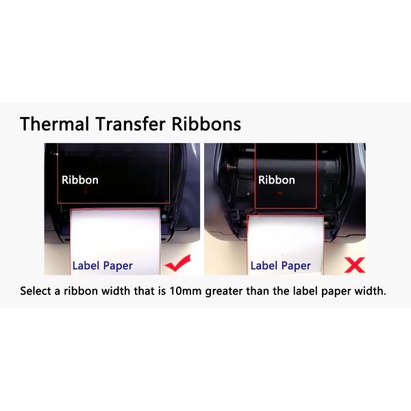 High Compatibility Thermal Transfer Printer Ribbon 55mm Widths Versatile