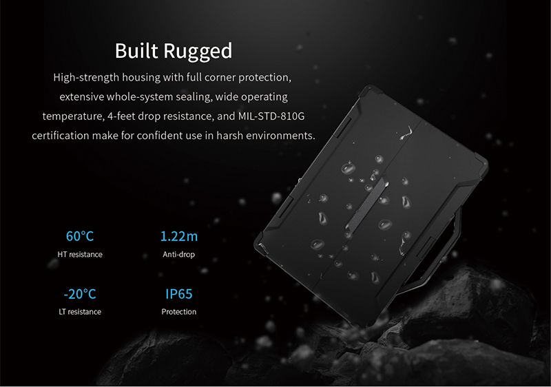 Rugged 13.3 Inch Core i7/I7 5g Touch Laptop with Anti-Peeping Camera and Fingerprint