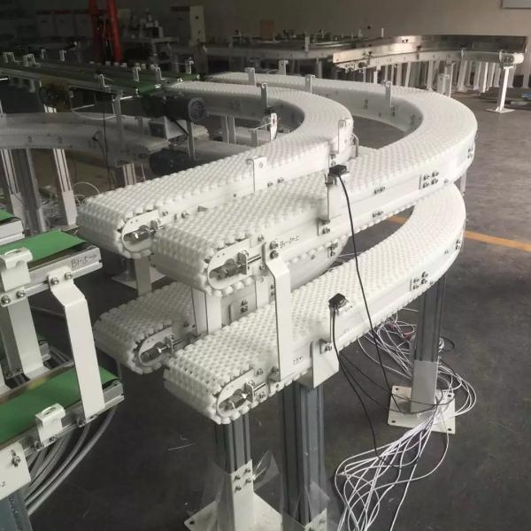 Aluminium flexible modular conveyor systems width 45mm Plain conveyors