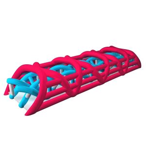 Combo Bouncy Obstacle Course For Recreation / Competition Tarpaulin Material