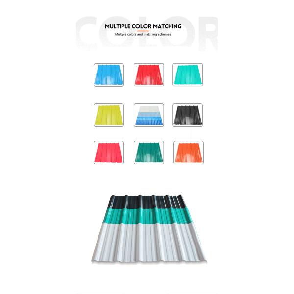 UPVC Spanish Roof Sheet 1.5mm-2.8mm Thickness 1130mm Width