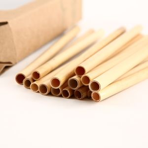 Quality 6mm-8mm Bulk Compostable Straws Made From Plants 25/Pack wholesale