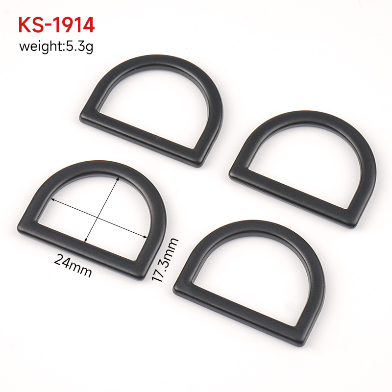 Finding Bag Making Accessories 24mm Metal D Ring with Customized Logo Acceptable