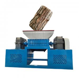 China Twin Shaft Heavy Duty Wood Shredder 7.5kW For Tree Root / Tree Leaf on sale