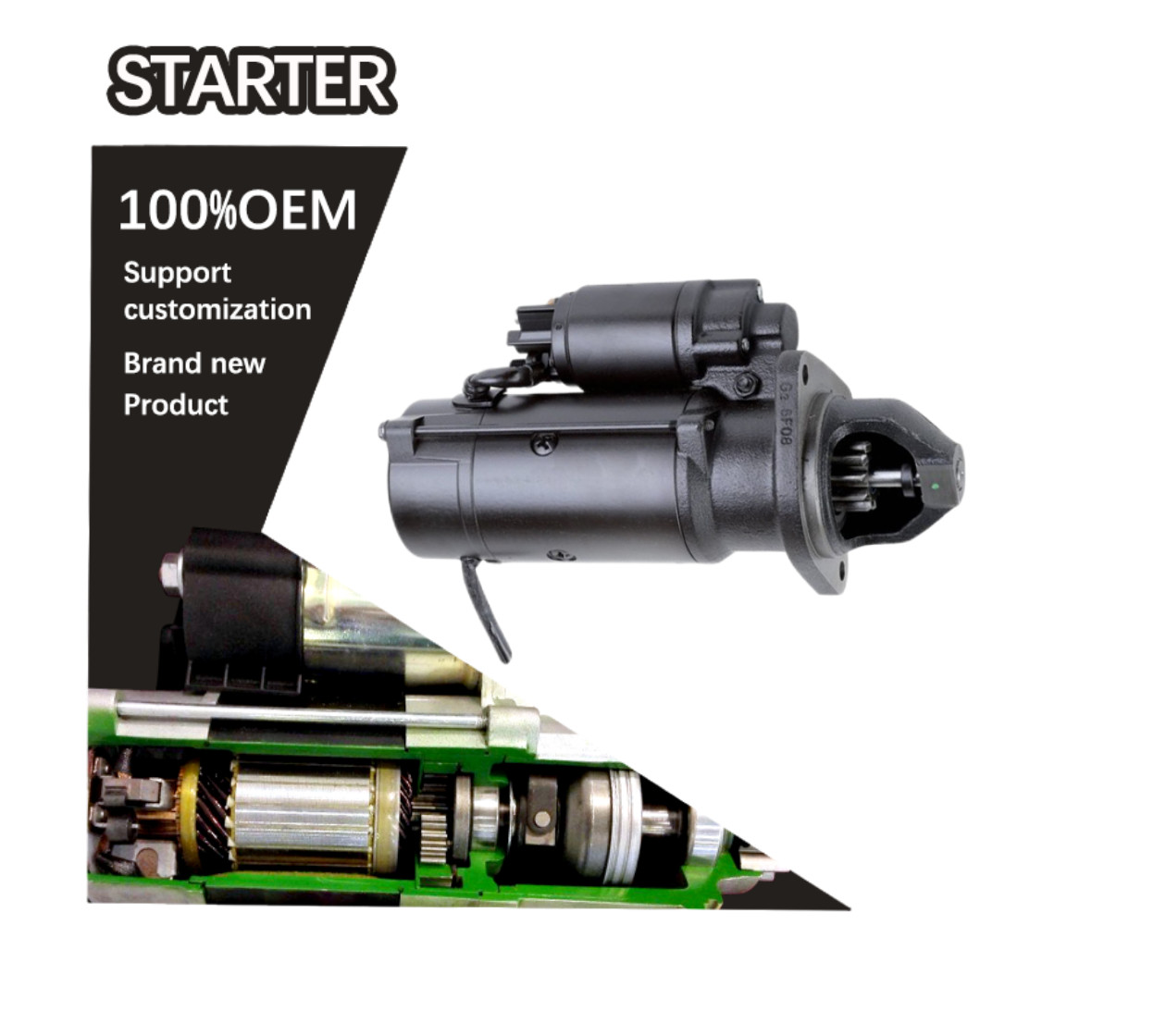 12V 10T CW STARTER IH Tractors MAXXUM 115 47605262 90386242 11.132.621, 11.132.394, 11.132.236, IS1420, 11132621,
