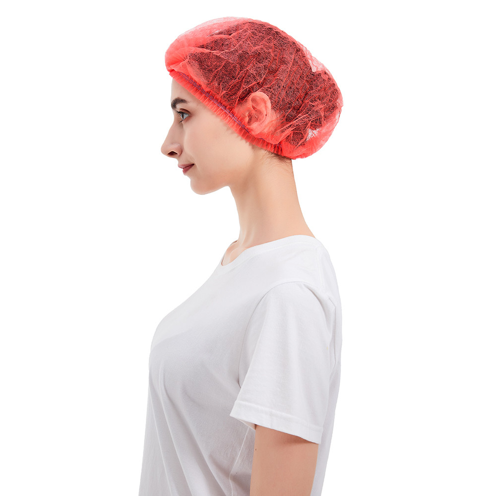 15g/m2 Disposable Nonwoven Cap , CE Polypropylene Bouffant Caps