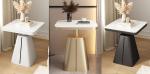 Square Marble End Table With Smooth Surface NO Storage